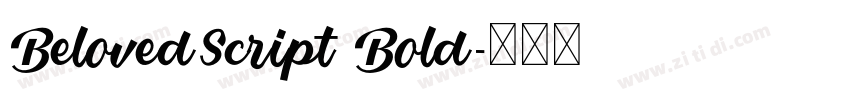 BelovedScript Bold字体转换